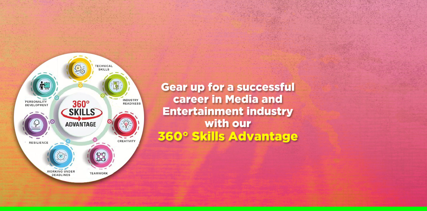 Gear up for a successful career in Media and Entertainment industry with our 360 Skills Advantage